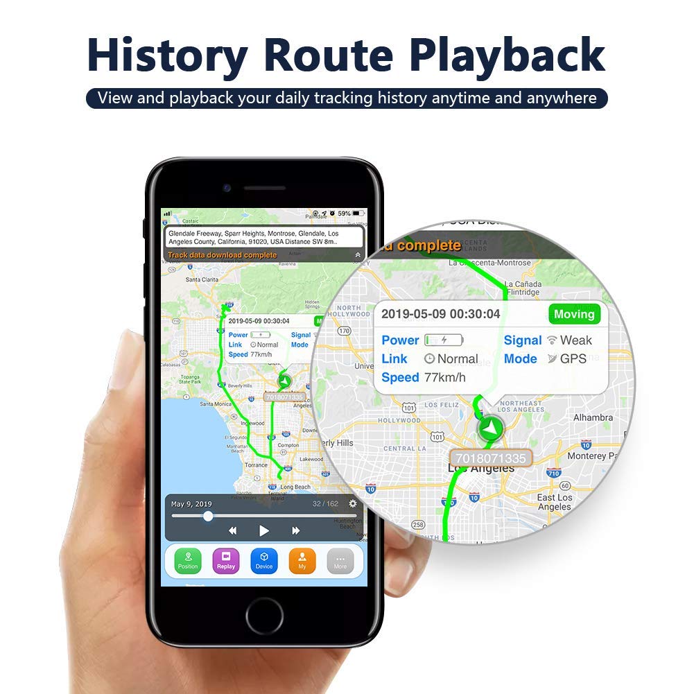 SinoTrackPRO mobile app live map display showing real-time tracking for quick oversight