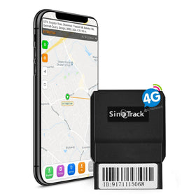 SinoTrack ST-902L front view showing compact OBD form factor and easy plug-in benefit
