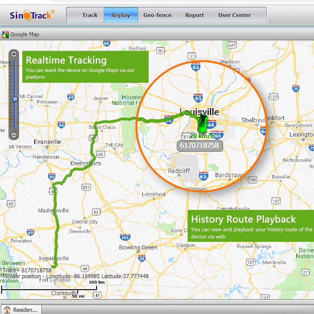 SinoTrack installed in a vehicle OBD port demonstrating fast plug-and-play setup benefit