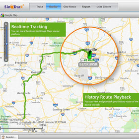 SinoTrack installed in a vehicle OBD port demonstrating fast plug-and-play setup benefit