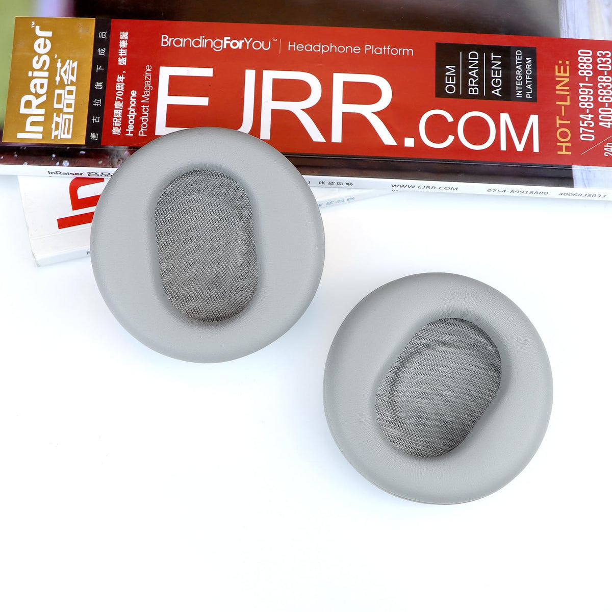 SINOWO earpads on Surface Headphones at a desk for comfortable daily use