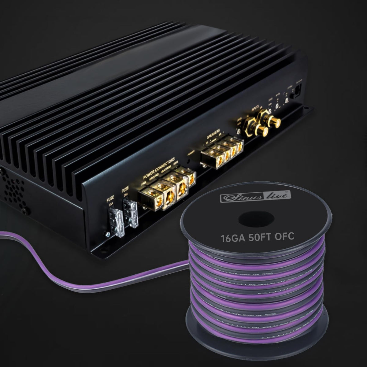 SINUS LIVE dual-color insulated wire for easy routing and strong protection.