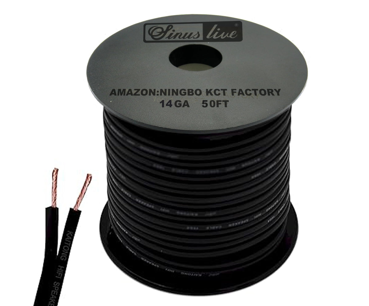 SINUS LIVE spool front view showing length and gauge, clear labeling benefit
