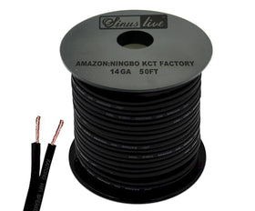 SINUS LIVE spool front view showing length and gauge, clear labeling benefit