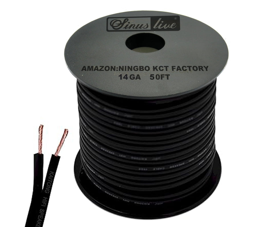 SINUS LIVE spool front view showing length and gauge, clear labeling benefit