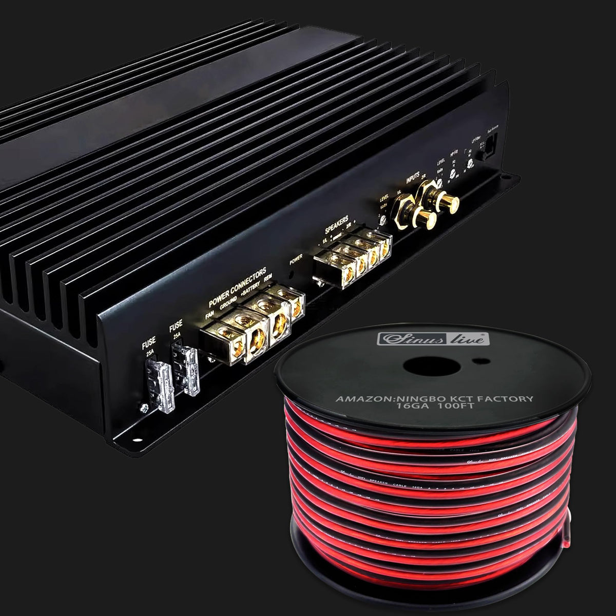 Sinus Live home theater installation shows versatile wiring for cars and rooms.
