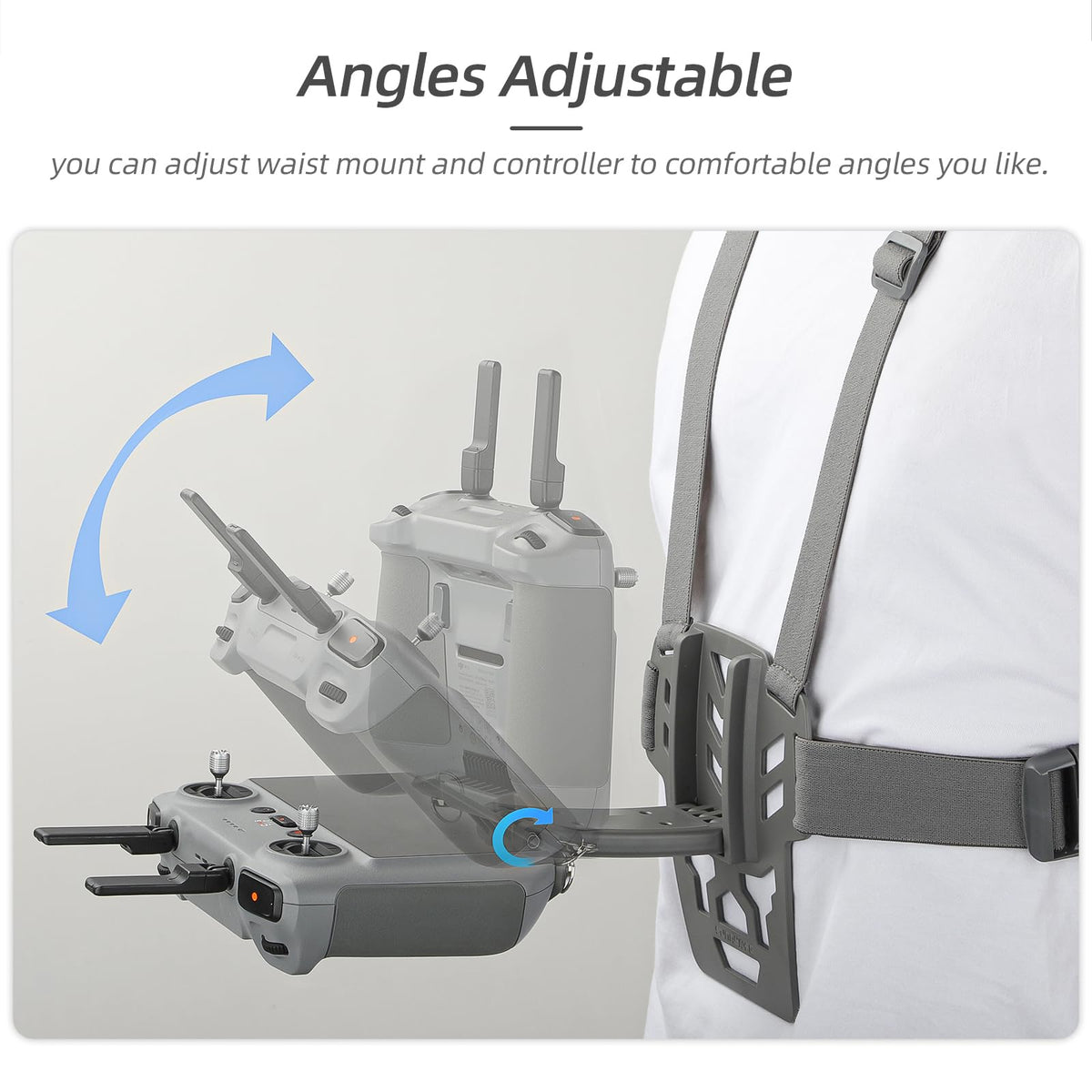 Foldable chest strap design by Sinyutia for easy storage between shots