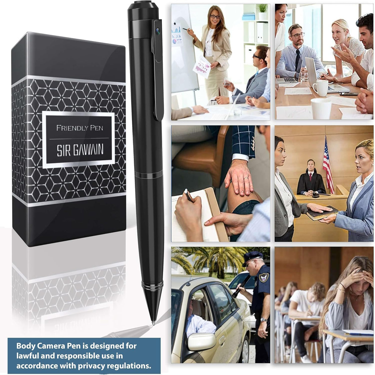 SIRGAWAIN pen clipped in pocket showing discreet carry and quick access benefit