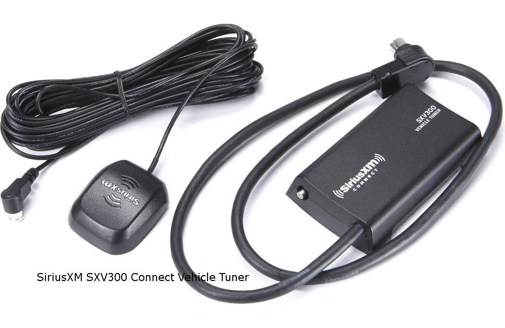 SiriusXM external antenna mounted on vehicle roof improving satellite reception