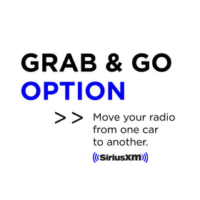 SiriusXM aux and power cables organized for quick connections benefit