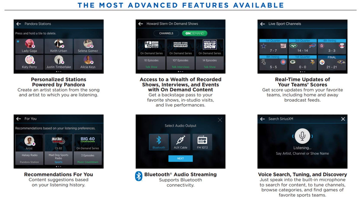 SiriusXM full bundle packaging showing all components included.