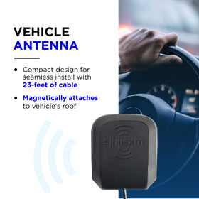 SiriusXM NGVA3 magnetic base close-up shows strong grip