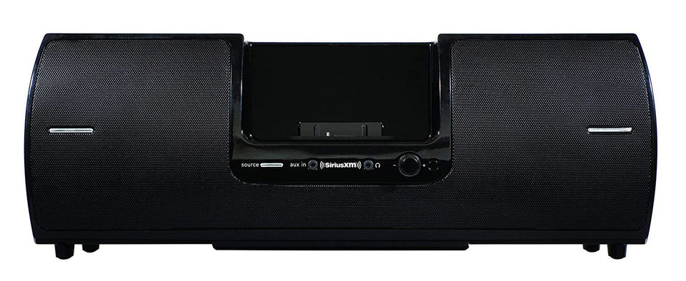 SiriusXM portable speaker dock with sporty design for outdoor listening and big sound