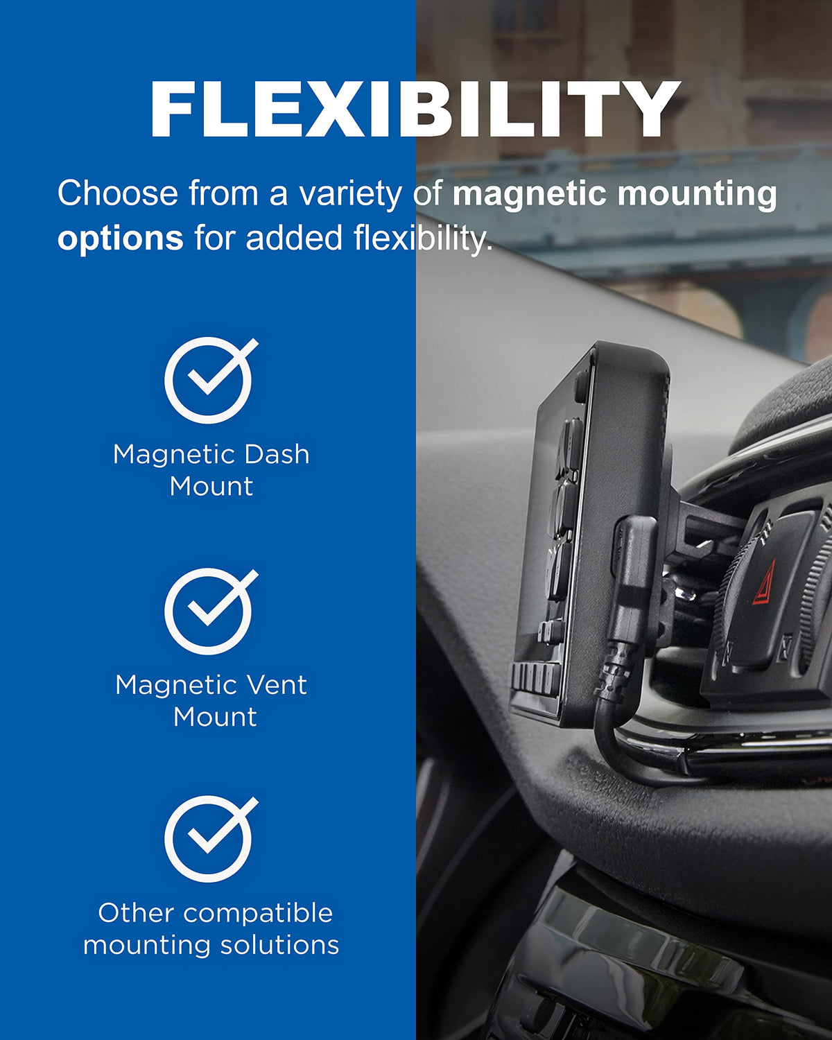 SiriusXM Roady BT button controls closeup for easy playback control