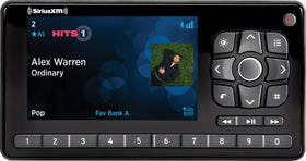 SiriusXM Roady BT display for easy on-road control of channels and playback