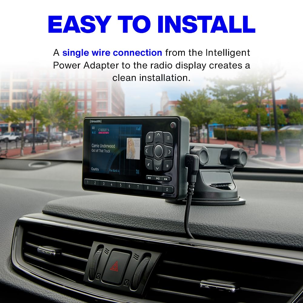 SiriusXM Roady BT power adapter keeps the unit powered on long drives