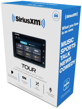 SiriusXM three-month service offer banner highlighting introductory pricing.