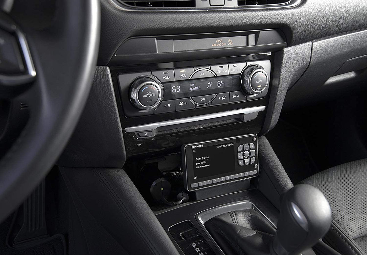 SiriusXM SXEZR1V1 PowerConnect vehicle kit compatibility shown.