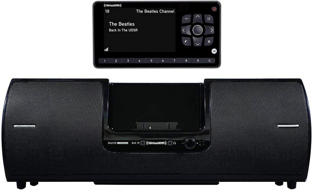SiriusXM SXSD2 dock and play system for flexible home or travel listening.