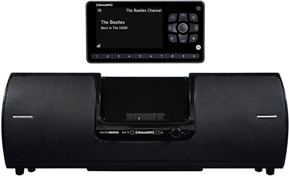 SiriusXM SXSD2 dock and play system for flexible home or travel listening.
