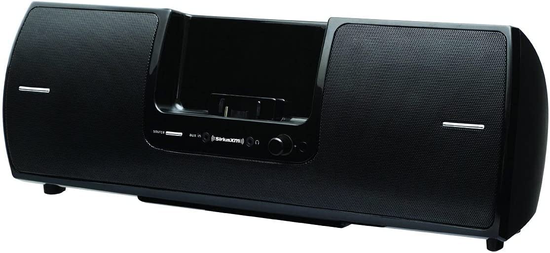 SiriusXM SXSD2 fold-away handle and antenna cradle for portability.