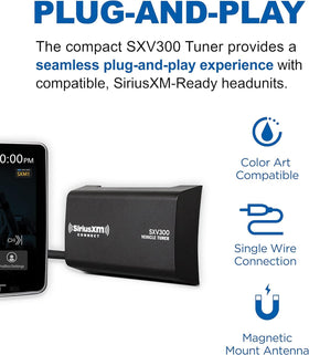 SiriusXM SXV300V1 magnetic antenna providing strong signal for reliable listening