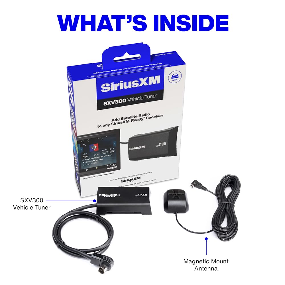 SiriusXM SXV300V1 compatible with SiriusXM-Ready headunits for easy integration.