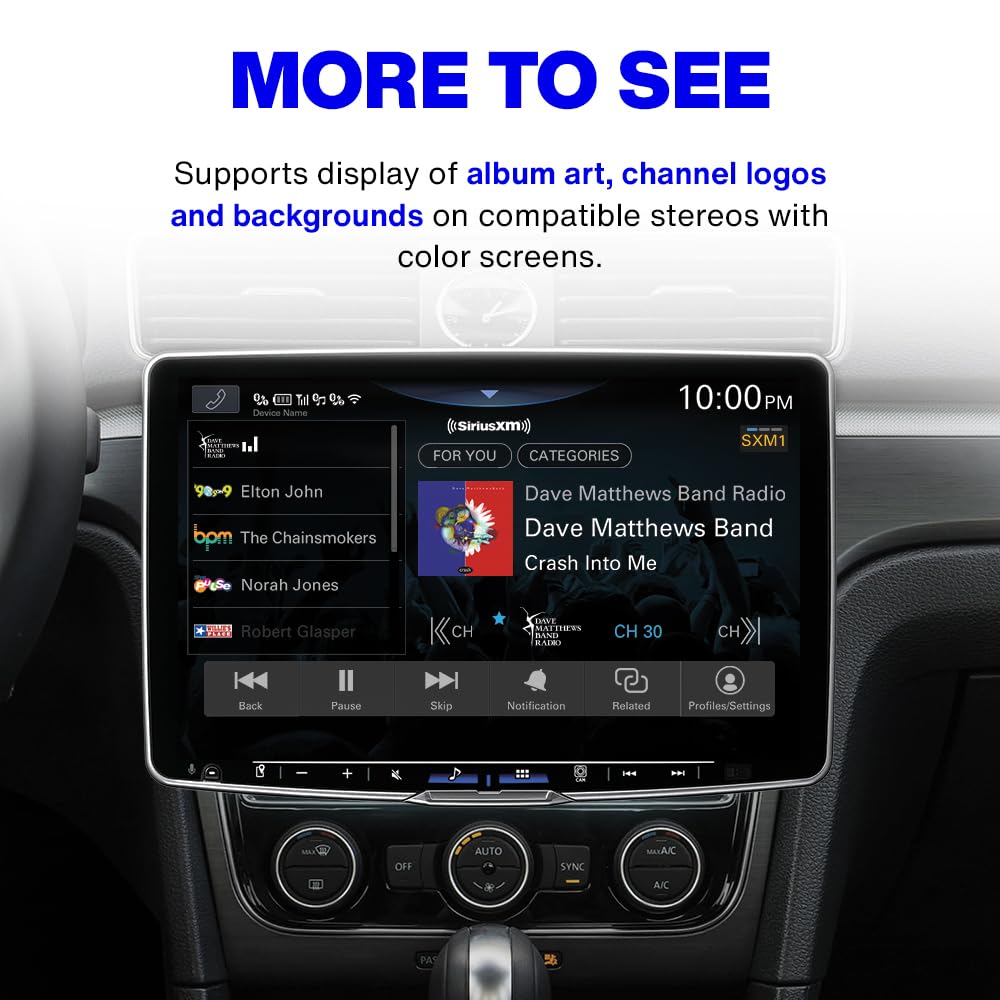 SiriusXM SXV300V1 TuneStart restarts songs from the beginning on demand.