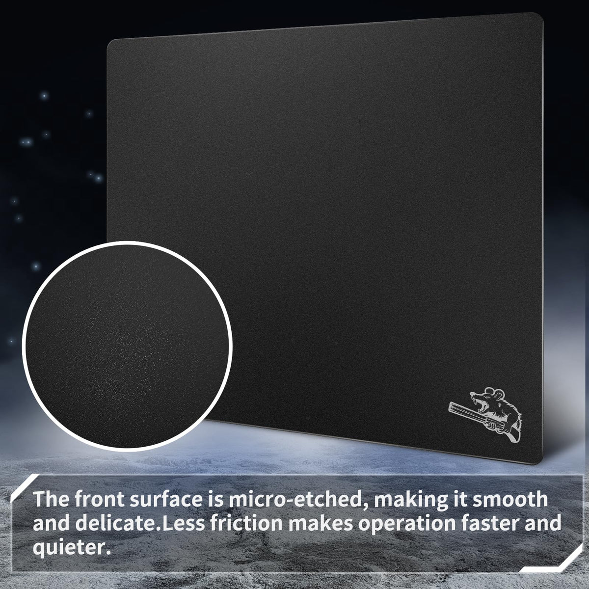 SIROOLAC glass gaming pad durability shows wear-resistant surface for long sessions.