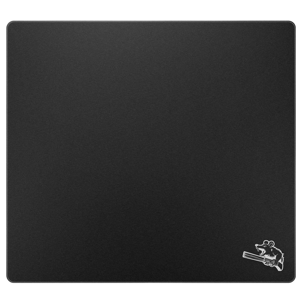 SIROOLAC glass gaming mouse pad in black, 400x500mm, for precise movements