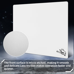 SIROOLAC glass surface on desk supports precise aiming and quick response.