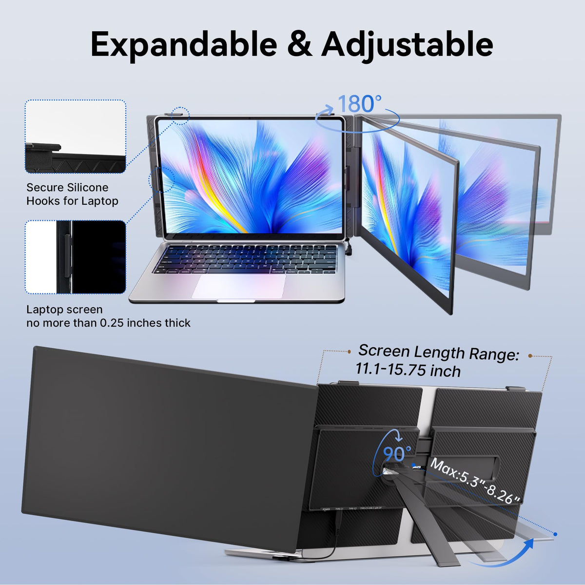 SIUT 14-inch display delivers full HD clarity on the go.