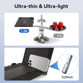 SIUT side profile highlights ultra-thin design and travel-friendly form.