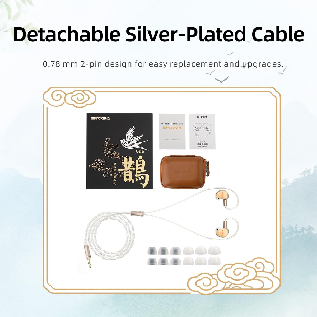 SIVGA Que single magnet dual cavity design enhances clarity and lowers distortion.