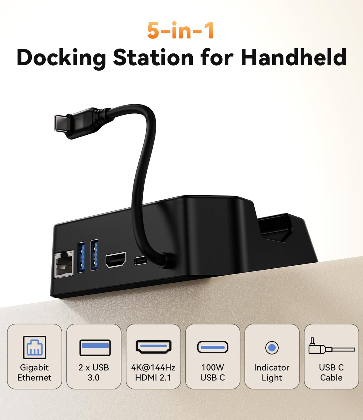 SiWiQU Docking Station 4K@144Hz output to external monitor for smooth visuals