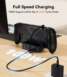 Compact port layout on SiWiQU Docking Station keeps desk tidy