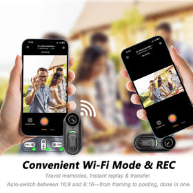 SixBondsCam hands-free magnetic mount enables stable on-the-go capture.