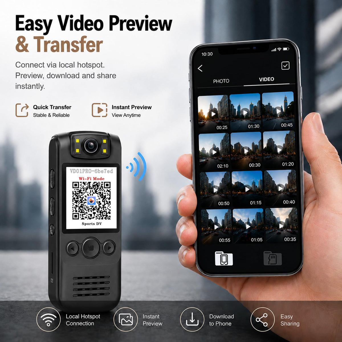 SixBondsCam wearable camera shown in a compact design for discreet daily capture.