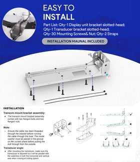 Sixcow marine-grade bracket resists rust, designed for saltwater and freshwater use