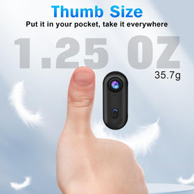 Sixmou i3 4K thumb camera magnetic lanyard enables quick chest mounting