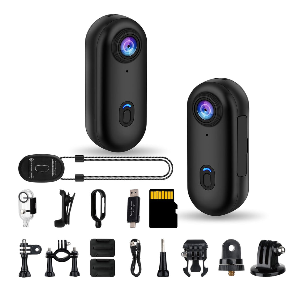 Sixmou i3 4K tiny POV camera, ultra-compact for discreet sports filming.