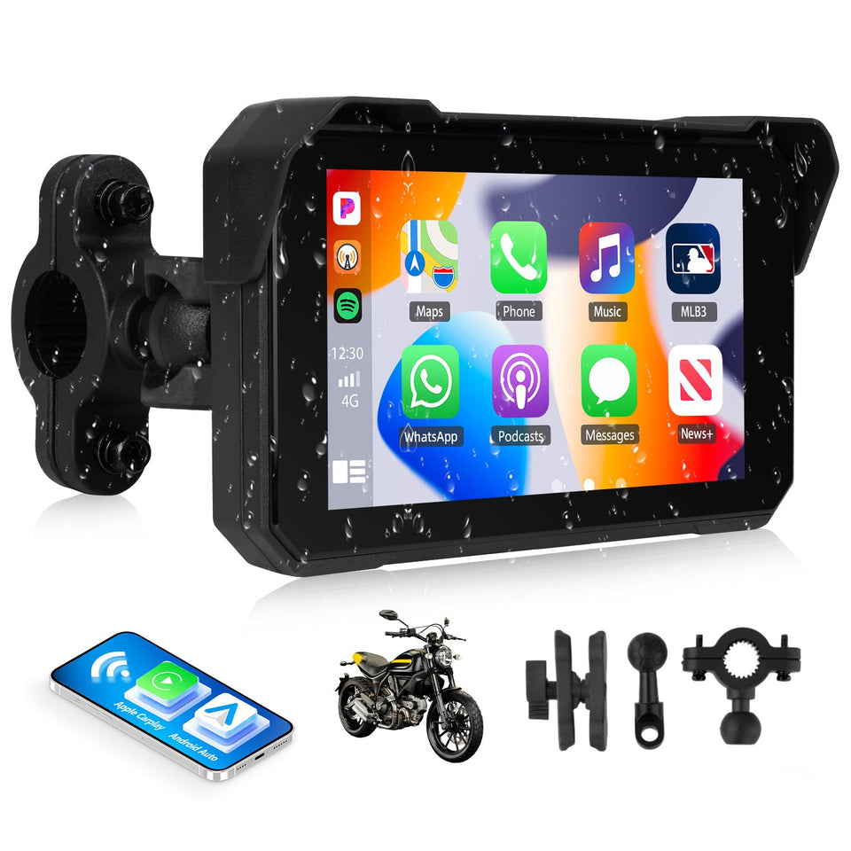 SIXTOP front view mounted on handlebar shows clear navigation visibility