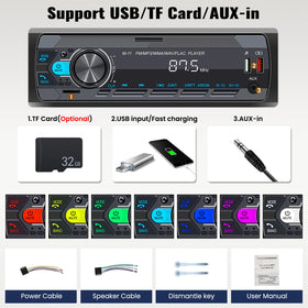 SIXWIN 7-color button lights illuminate controls for nighttime driving