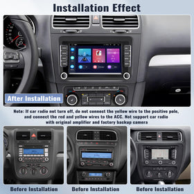 Sixwin 7-inch touchscreen display provides crisp navigation and media previews.