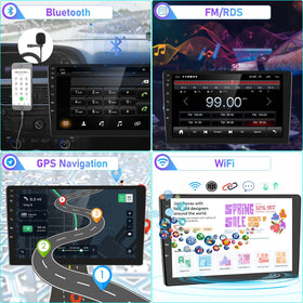 SixWIN Android 15 car stereo with 1080p AHD backup camera for safer parking