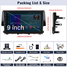 SixWIN Android 15 car stereo with factory backup camera support