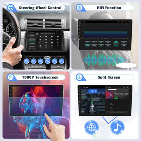 Sixwin backup camera and steering wheel control enhance safety and driving convenience.