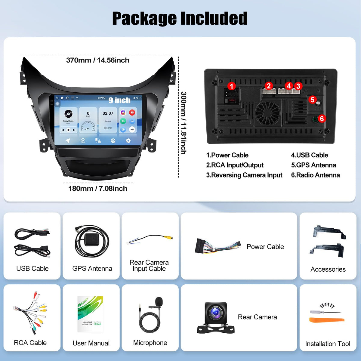 SIXWIN backup camera provides clear rear view for safer parking