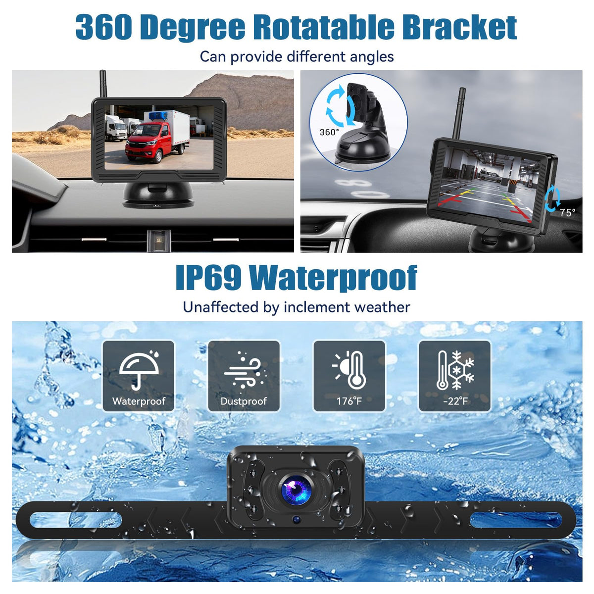 SIXWIN close-up of waterproof camera housing demonstrating IP69 durability benefit