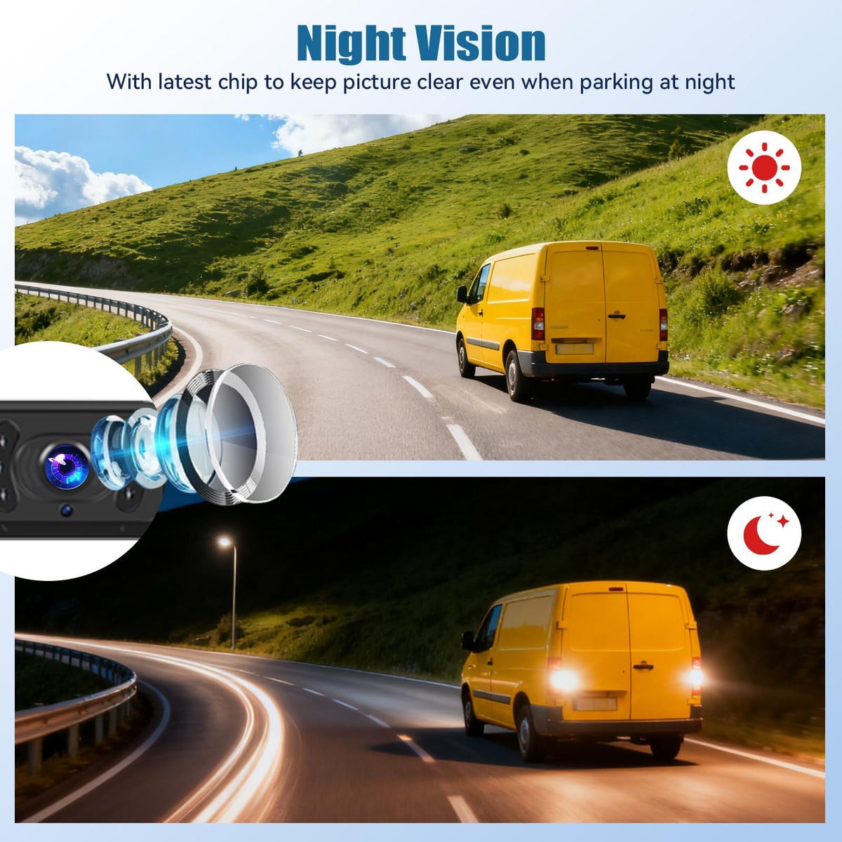 SIXWIN camera next to measuring tape showing compact size and easy fit benefit